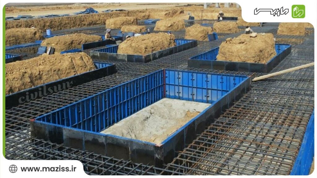فرمول محاسبه حجم بتن ریزی فونداسیون نواری